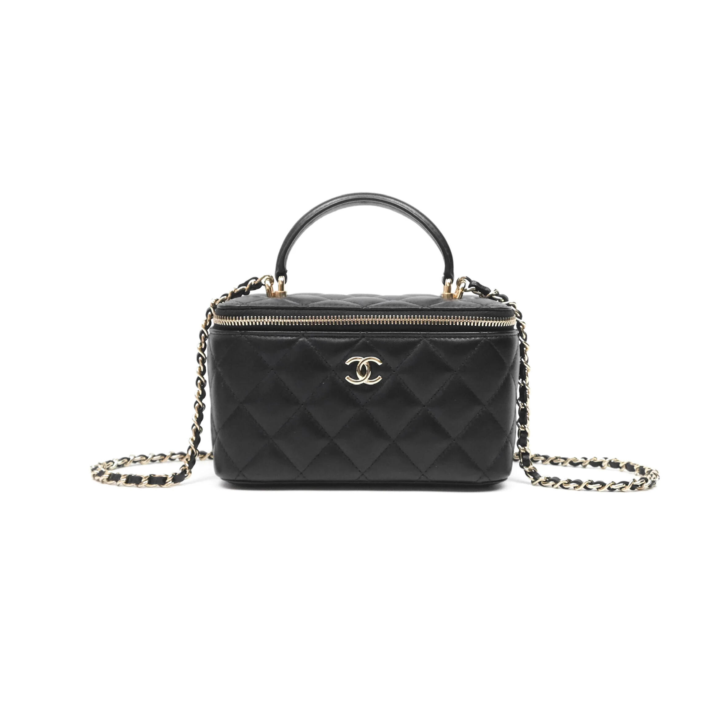 CHANEL VANITY CASE LAMBSKIN AP2199 (17*9.5*8cm)